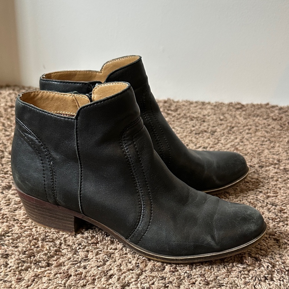 Lucky Brand Black Ankle Booties